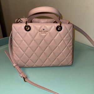 Kate Spade Pink Quilted Satchel